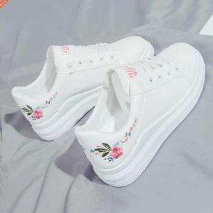 Woman shoes spring White comfortable Sneakers Breathable Fla