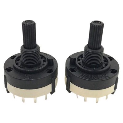 1 knife 12-band band rotary switch can be adjusted gear shaf