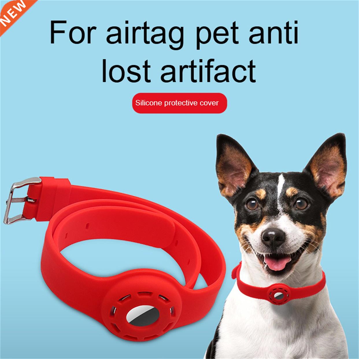 Silicone Airtag Case Dog Collar Protective Sleeve For Apple