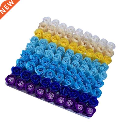 81Pcs Color Mxng Rose Bath Body Flower Floral Soap Scented