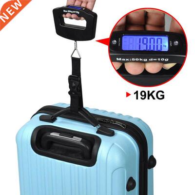 50kg Portable Electronic Luggage Scale LCD Display Travel Di