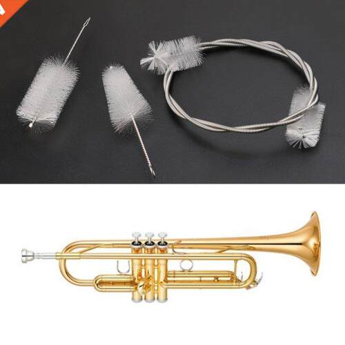 3pcs Trumpet Maintenance Cleaning Care Kit Valve Mouthpiece