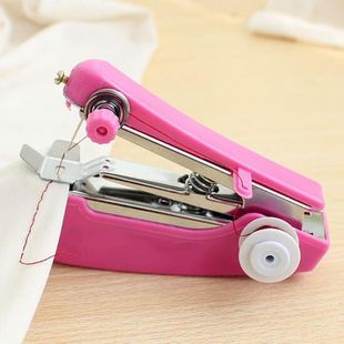 Needlework Cordless Mini Hand-Held Clothes Fabrics Sewing Ma
