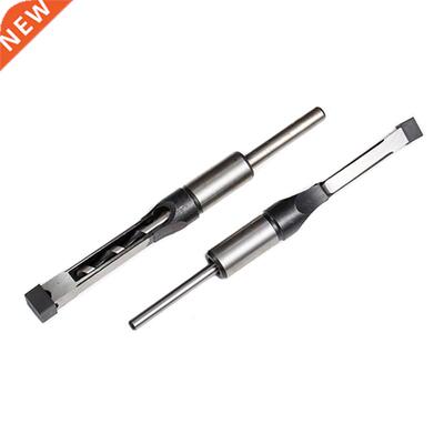 6pcs Woodworkng Square Hole Drll Bt Mortsng Chsel Set