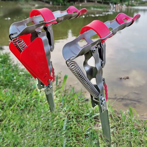 Automatic Spring Fishing Rod Holder Pole Stand Smart