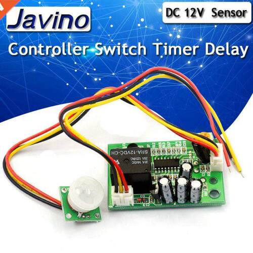 DC 12V PIR Motion Sensor Relay Module IR Infrared Human Body