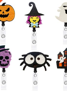 Pack of 6 Pcs Lovely Retractable Nurse Badge Holder Set Hall