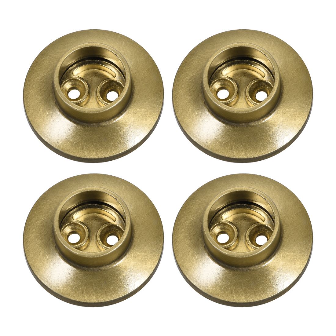 Closet Rod Flange,25mm/0.98inch Dia Brown, Wardrobe Socket B