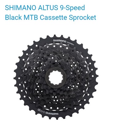 SHIMANO ALTUS -CS-HG200-9 -9-Speed - HYPERGLIDE - Black - MT