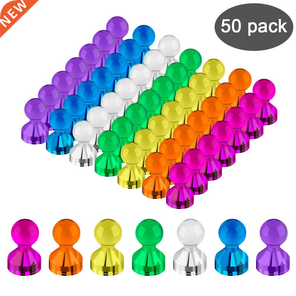 50Pcs/Set 11*17mm Fridge Magnetic Thumbtack Noticeboard Skit
