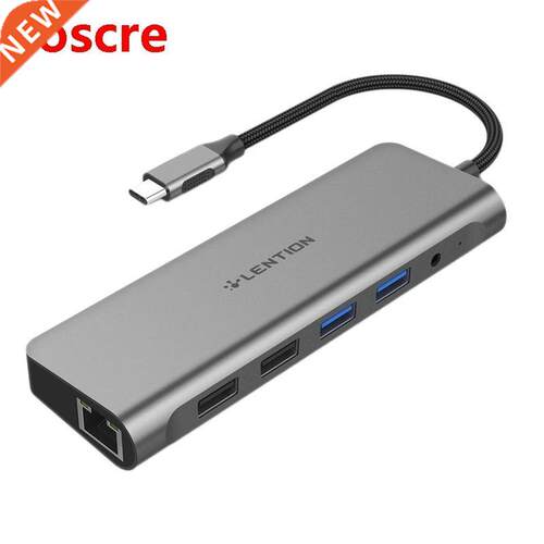 LENTION C69 4 Port Adapter USB C Hub with 4K HDMI-Compatible