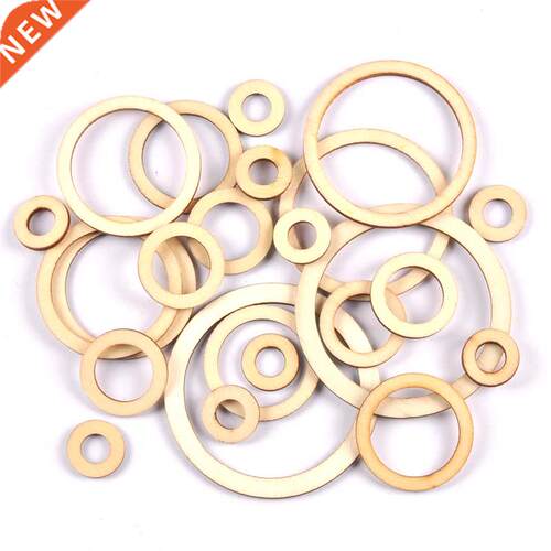 Wooden circle/ring Arts Scrapbooking ornat Crafts DIY Round