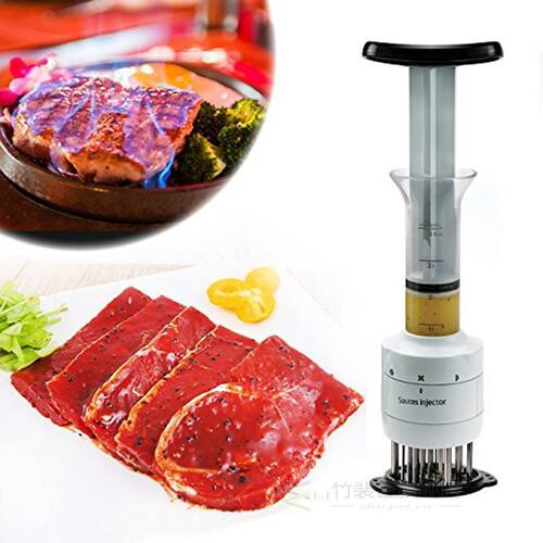 2-in-1 Professional Meat Tenderizer Marinade Injector BBQ Me