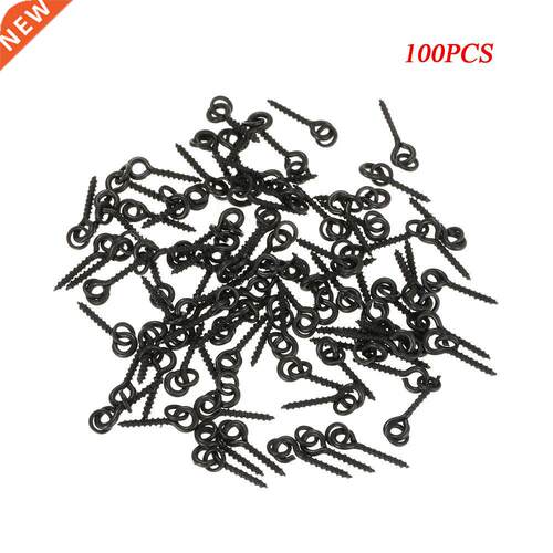 100Pcs Threaded Boilie Bait Screws for Carp Hair Rigs Hooks