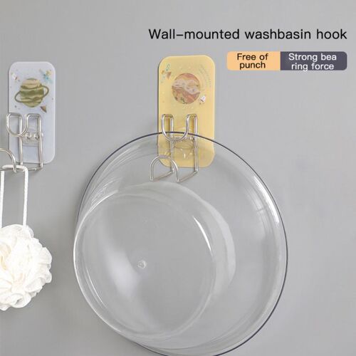 Round HooksSmall Clear Reusable Heavy Duty Hooks Strong