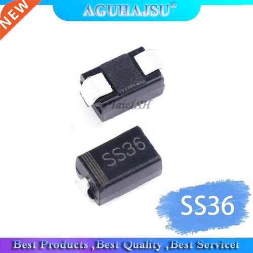 100PCS SS36 30v 60a SMD SR360 diode SMA sk36