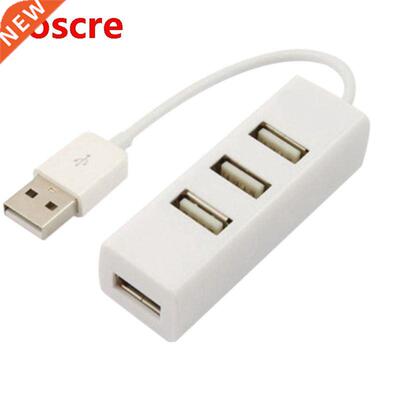 USB Splitter Small Row Plug Hub 2.0 USB Hub 4 Port Hub with