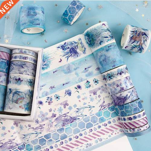 10 Pcs Ins Style Washi Tape Set Multi Color Masking Tape 11