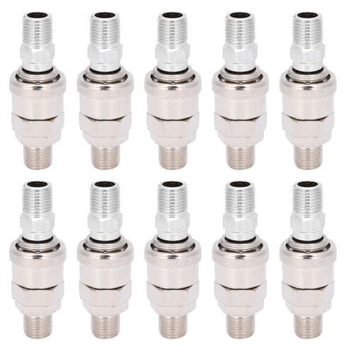 10 Set PU Hose Air Compressor Connector Self-Locking Barb C-