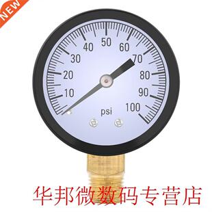 0-100PSI 1/4 BSPT Pressure Gauge Manometer Water Oil Air Pre