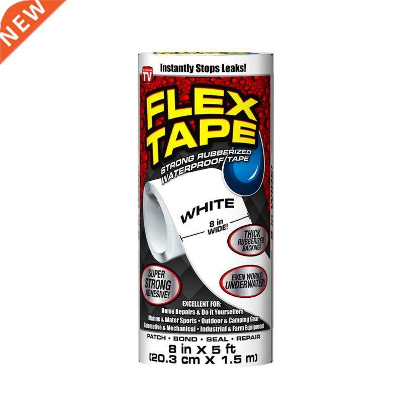 Black/White Super Strong Waterproof Tape Stop Leak Seal Crac