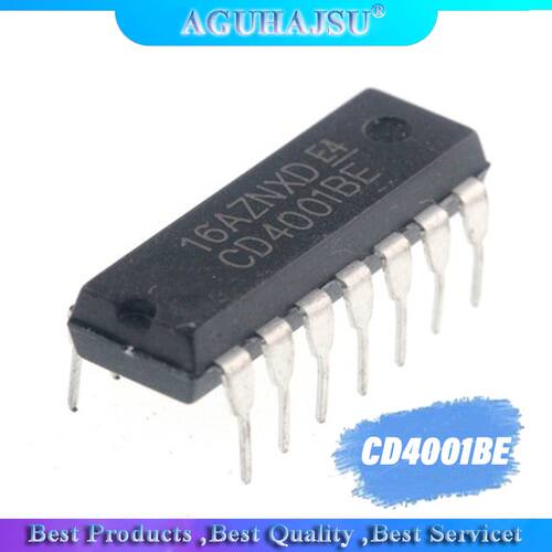 10PCS CD4001BE DIP14 CD4001 DIP new Welder accessories four