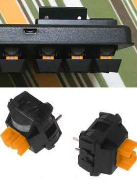 2 Pcs Dust-proof Orange Keyboard Switches for Mechanical Gam