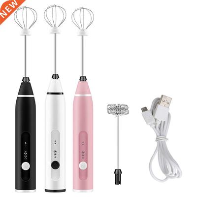 USB Rechargeable Egg Beater Fr Foamer Whisk Electric