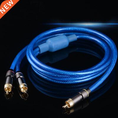 RCA Plug to 2X RCA Plug Audio Plug Video Wire Cable Connecto