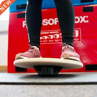 Wooden Non Slip Wobble Board Toning Balance Board 40cm Pilat