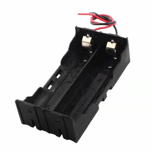 2 x 3.7 V 18650 Holder Case Black