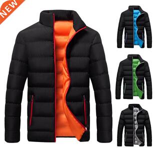 Winter Jacket with Stand Collar for Men and Women, Thick War