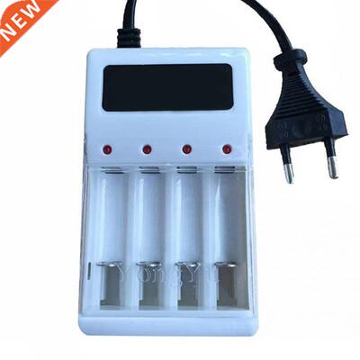 AA AAA Acculader AC 220 V EU Plug 4 Poorten NiMH NiCd Batter