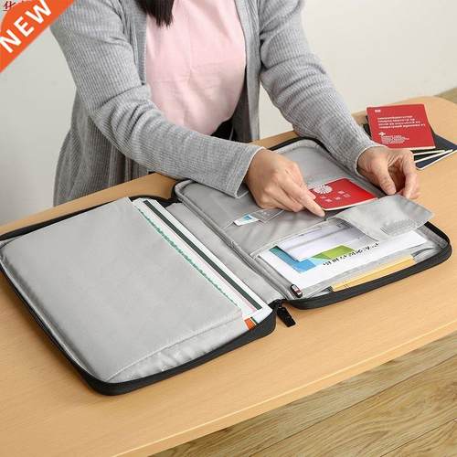 Multifonctionnel A4 porte-documents fermeture éclair