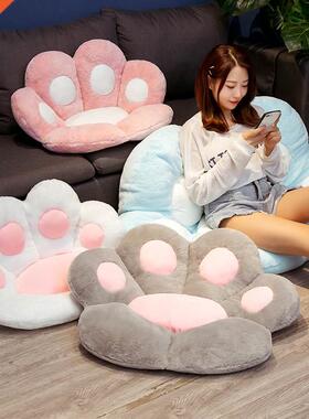 2 Sizes INS Bear&Cat Paw Pillow Animal Seat Cushion Stuf