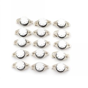 2pcs/lot KSD01 250V 10A Normally Closed NC Thermostat Tempe