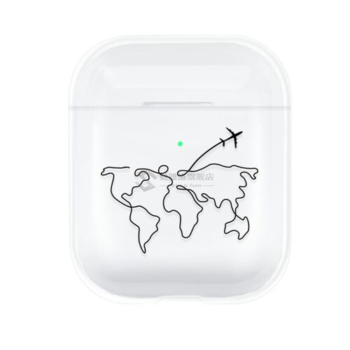 Earphone Case for Airpods 1 2 Cute Transparent Cartoon Wirel