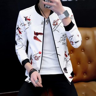 Spring Autumn New Men's Bomber Zipper Jacket Male Casual