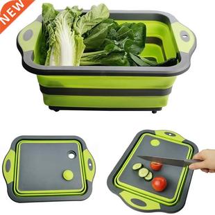 Folding Cutting Board Multifunctional Collapsible Sink Drain