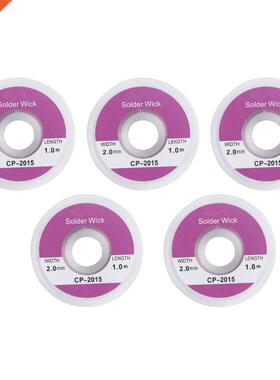 5Pcs 1m 2.0mm Wck Remover DeBrad Wre Sucker Cable Fluxed