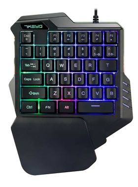 Gaming Keyboard LED Backlight PC Keypad Gamer Ergonomic One-