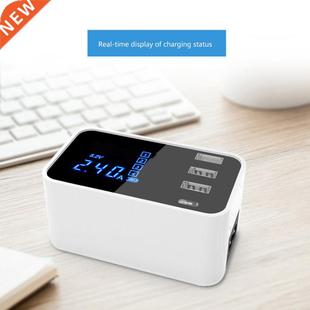 4-Port USB Charger LED Display For IPhone Tablet Fast Chargi