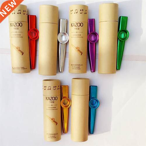 Metal Kazoos with Box Musical Instruments Flutes Diaphragm M
