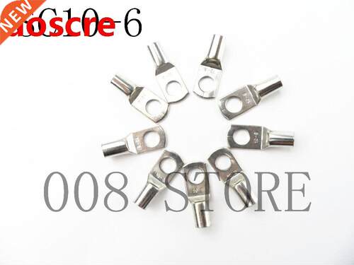 20PCS 50PCS SC10-6 Tined copper connecting terminal bolt hol