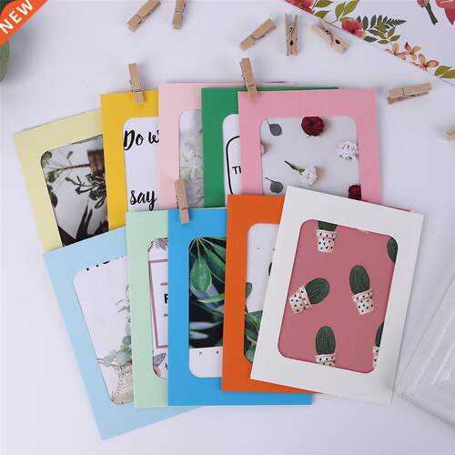 10pcs Paper Picture Frame Household  Multi Color Wall Han