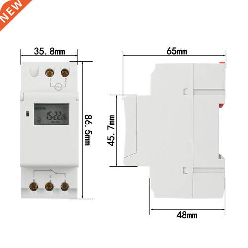 220V Uncharged Din Rail Mount 25(16)A DIGITAL PROGRAMMABLE T