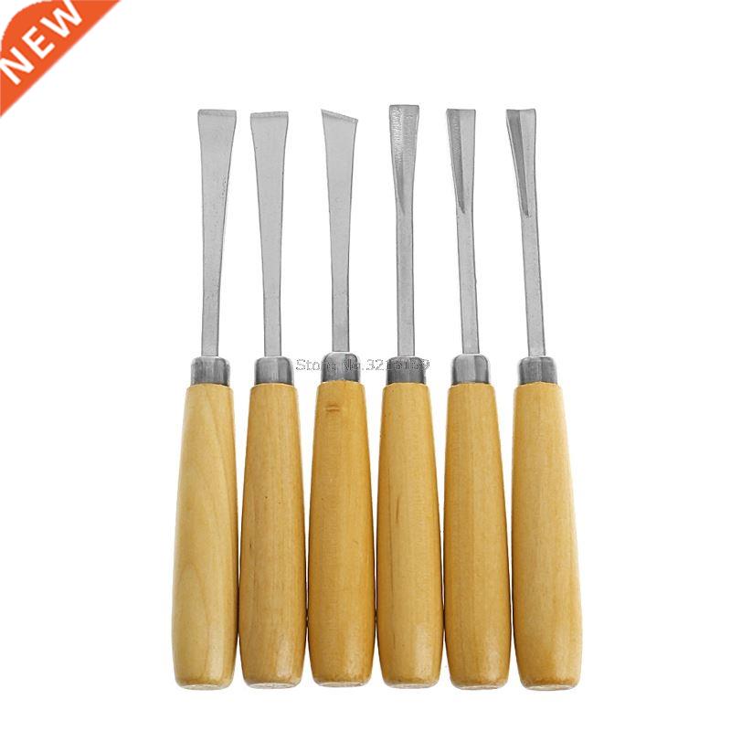 For 6Pcs/Set Assorted Chisels Sculpture Skew Gouge Chisel Wo