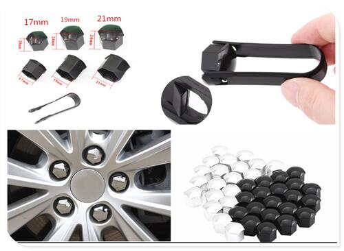 20Pcs car wheel nut cap screw housing decoration 17mm 19mm 2