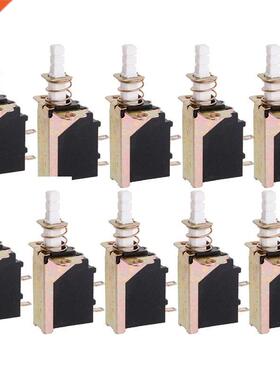 10 Pcs Latching SPST Push Button Power 2Pin Switch SW- Swit
