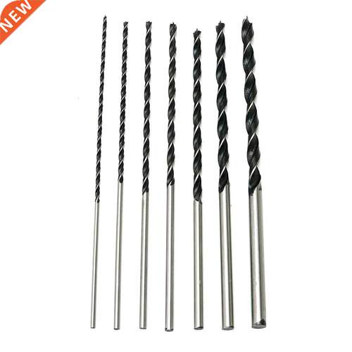7pcs 300mm Hex Shank Extra Long High Carbon Steel Three Poin